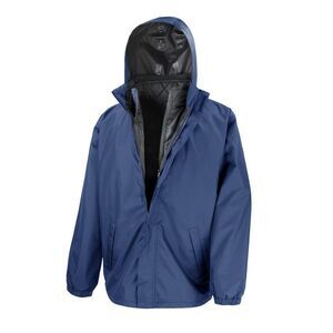 Result Mens Core 3-in-1  Zip up Jacket /Coat with Quilted Bodywarmer Inner / Nav